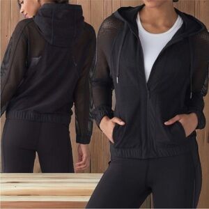lululemon athletica Black Mesh Jacket